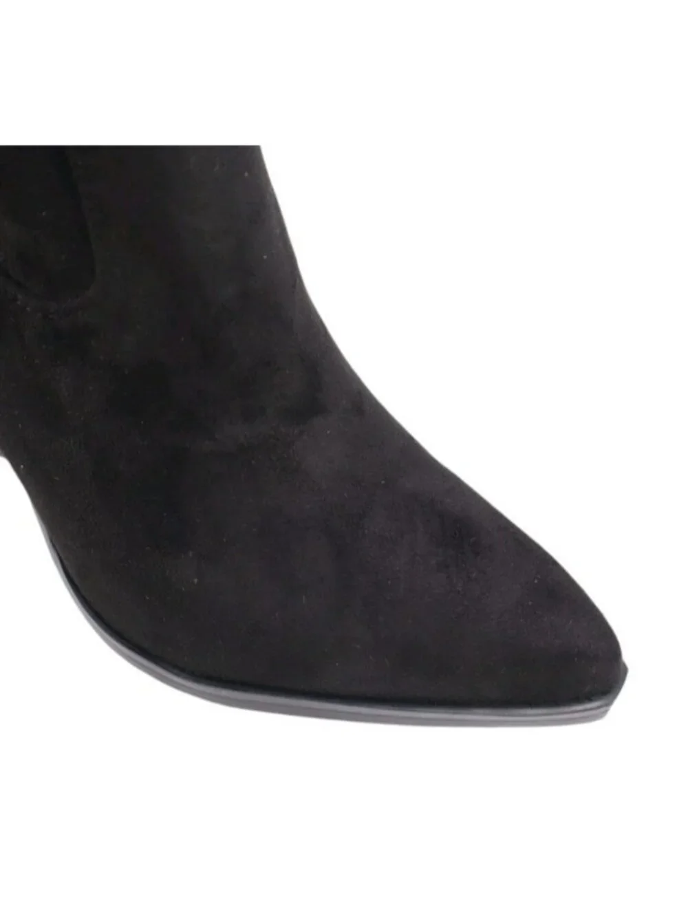 Marc Fisher LTD Black Over the Knee Pointed Toe Block Heel Boots 8M NWOB